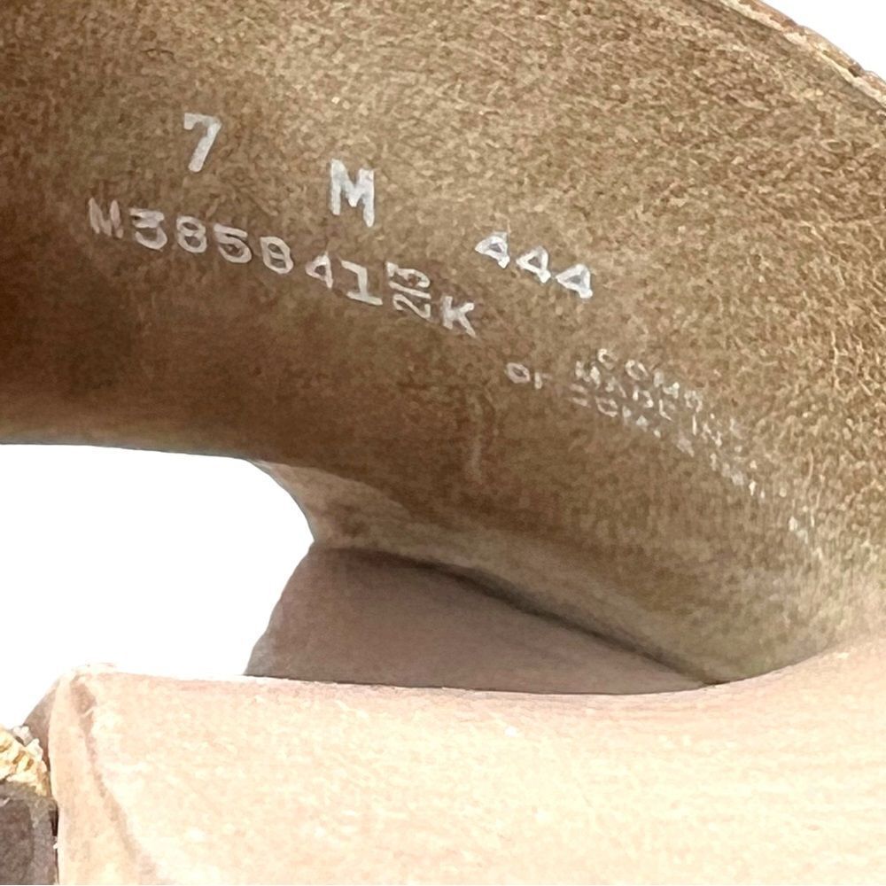 MUNRO the Marisa Leather Mules in Tan and Brown Women's Size 7 M - Picture 10 of 10